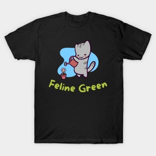 Feline Green T-Shirt